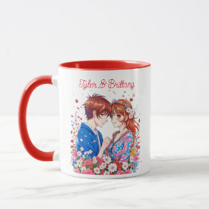 Taza Cuidada de parejas de anime personalizada