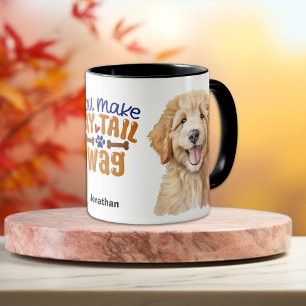 Taza Cuidada Goldendoodle que haces mi mordaza de cola