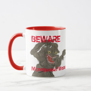 Taza Cuidado Menopáusica Mujer Divertida Monstruo