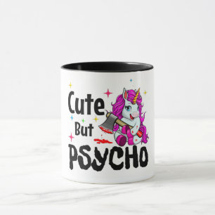 Taza Cuidado Pero Psicocoro/Unicornio