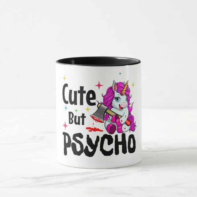 Taza Cuidado Pero Psicocoro/Unicornio (Centro)