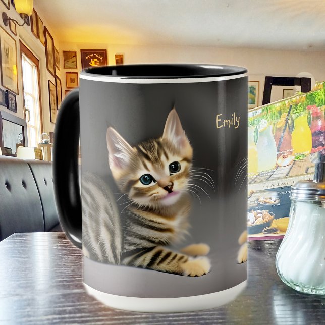 Taza Cuidadoso gato mullido (Subido por el creador)