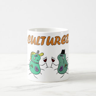 Taza "cultivada" de la microbiología