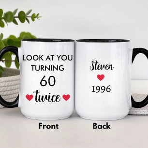 Taza Cumpleaños 60 Personalizado Divertido