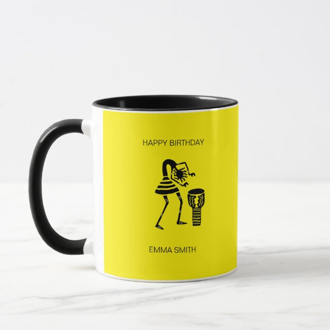 Taza Cumpleaños, Chica de tambores alucinantes (Izquierda)