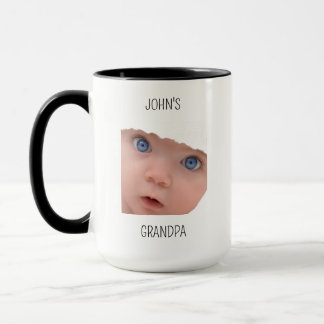 Taza Cumpleaños de Abuelo, Regalo de Papá con Cara de B