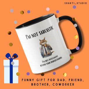 Taza Cumpleaños de amigo divertido sarcástico gato corp