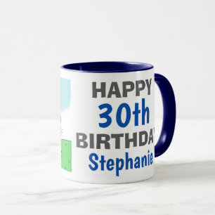 Taza Cumpleaños de golfista femenina