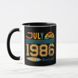 Taza Cumpleaños de Julio Año Personalizado