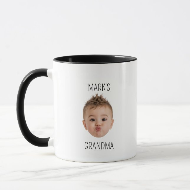 Taza Cumpleaños de la abuela, regalo de Dady de cara de (Izquierda)