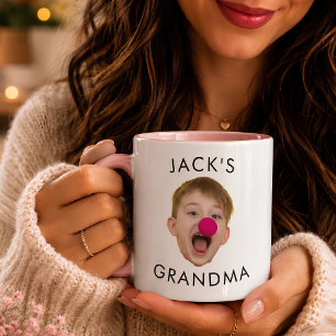Taza Cumpleaños de la abuela, regalo de Dady de cara de