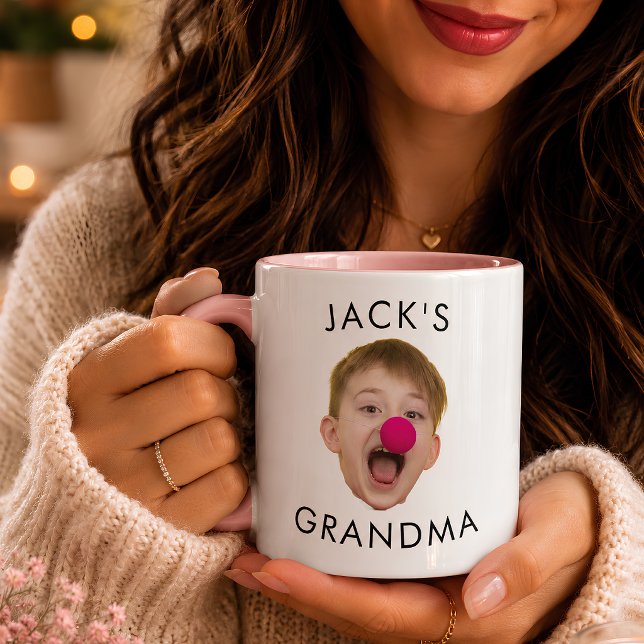 Taza Cumpleaños de la abuela, regalo de Dady de cara de (Subido por el creador)