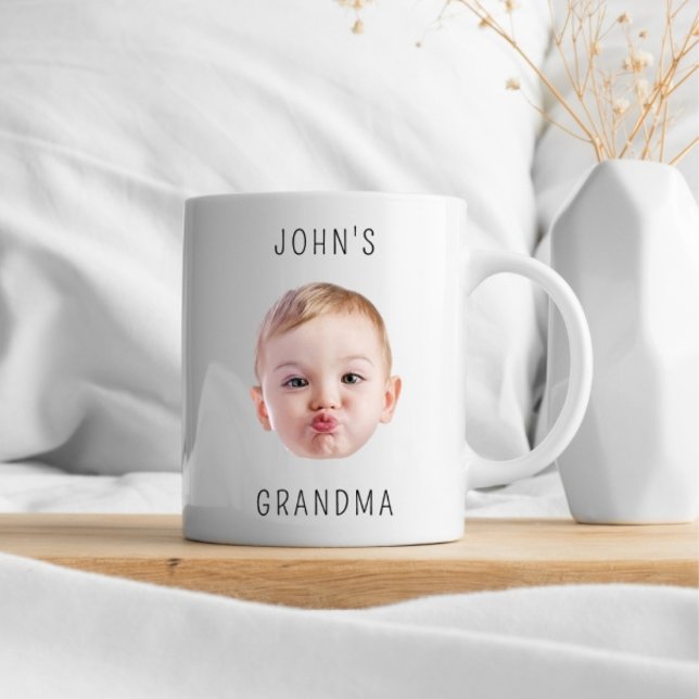Taza Cumpleaños de la abuela, regalo de Dady de cara de (Subido por el creador)
