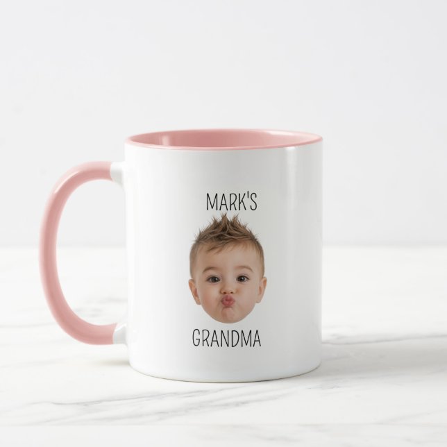 Taza Cumpleaños de la abuela, regalo de Dady de cara de (Izquierda)