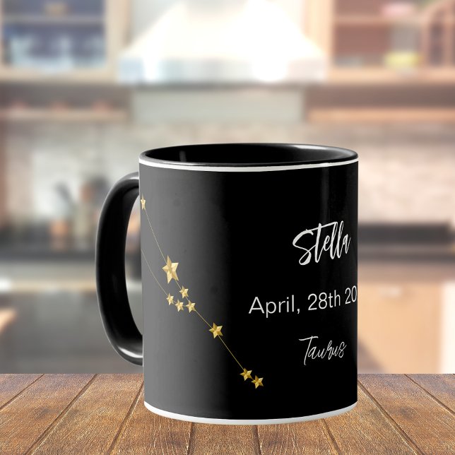 Taza cumpleaños de la constelación de estrellas del Tau (Subido por el creador)