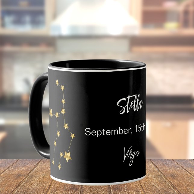 Taza Cumpleaños de la constelación de la estrella de la (Subido por el creador)