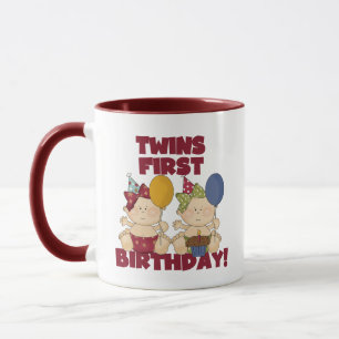 Taza Cumpleaños de los gemelos - Chicas camisetas y reg