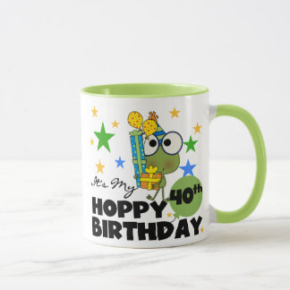 Taza Cumpleaños de lúpulo de Froggie 40.o