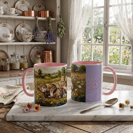 Taza Cumpleaños de Madre Prado de Flores Silvestres Gat