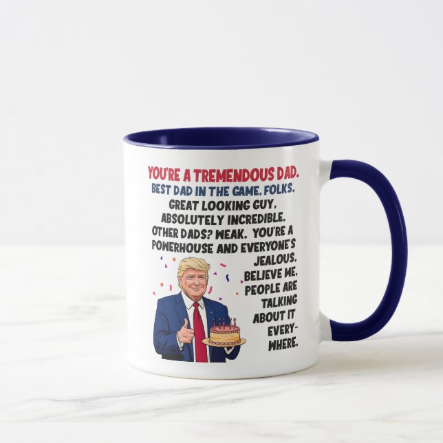 Taza Cumpleaños de papá Donald Trump (Derecha)