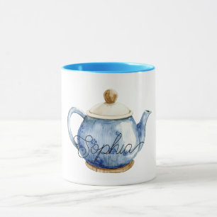 Taza Cumpleaños de Tetera Azul