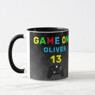 Taza Cumpleaños de videojuegos del controlador de video