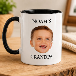 Taza Cumpleaños del abuelo, regalo de Daddy cara de beb
