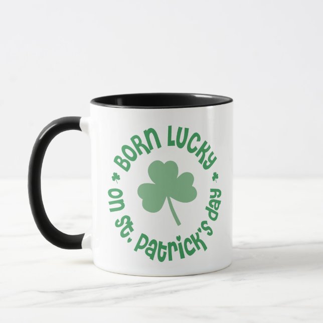 Taza Cumpleaños del día del St Patricks (Izquierda)