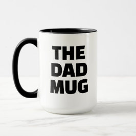 Taza Cumpleaños del padre enorme moderno El papá