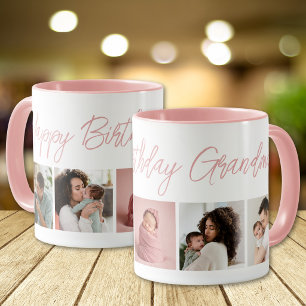 Taza Cumpleaños Feliz Abuela Personalizado 5 Fotos Coll