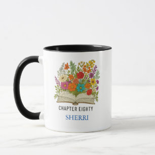 Taza Cumpleaños ochenta personalizado nombre y mensaje