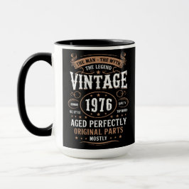 Taza Cumpleaños Retro 1976 El Hombre La Leyenda 50 Cump
