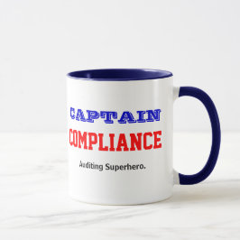 Taza Cumplimiento del capitán | Auditor superhéroe