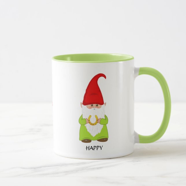 Taza Cúmulo vestido en verde con herradura (Derecha)