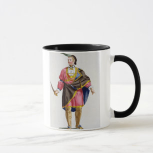 Taza Cunne Shote, jefe del Cherokees, 1780 (coloure