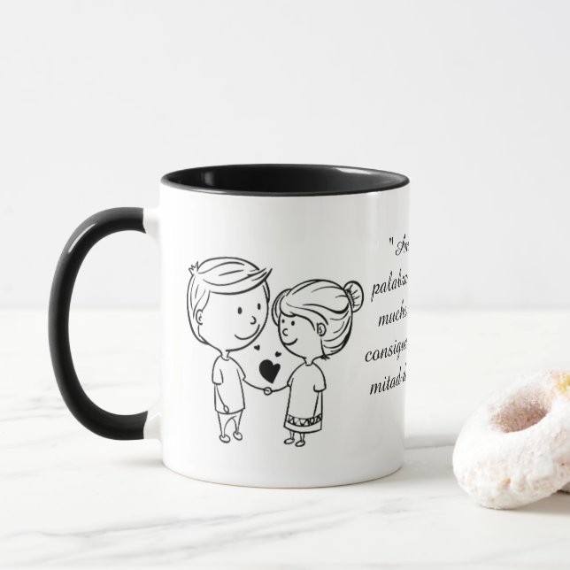 Taza Cup Coffee Mug Valentine's Day (Con donut)