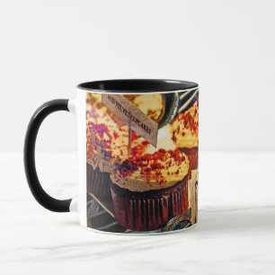 Taza Cupcakes y pastel de terciopelo rojo