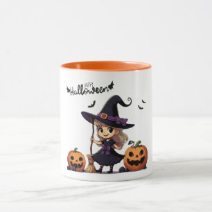 Taza Cura, bruja anime Halloween