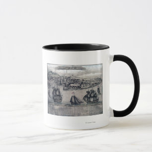 Taza CuracaoMapa PanorámicoCuracao, Países Bajos