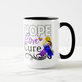 Taza Curación del amor de la esperanza del cáncer de