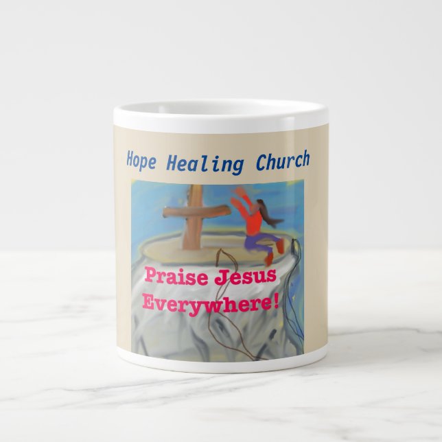 Taza curativa de la taza de café de Jesús de la (Frente)