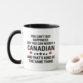 Taza Curiosa boda de aniversario con canadiense