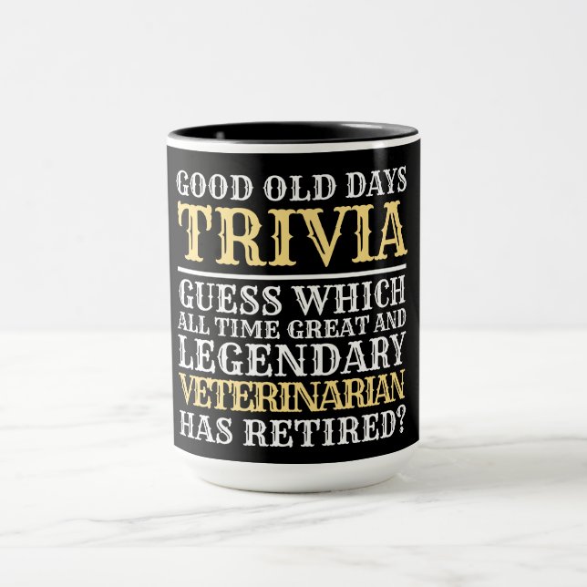 Taza Curiosa legendaria jubilación de veteranos T-Shirt (Centro)