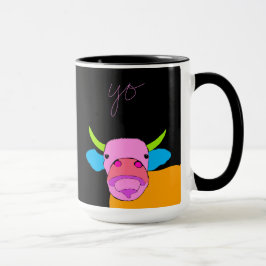 Taza Curiosa Vaca Con Nariz Grande Dice Yo