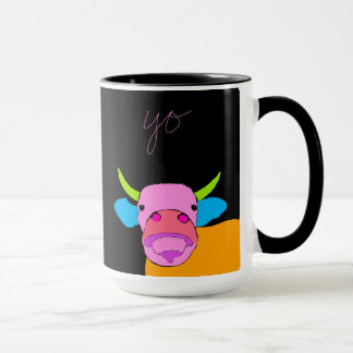 Taza Curiosa Vaca Con Nariz Grande Dice Yo