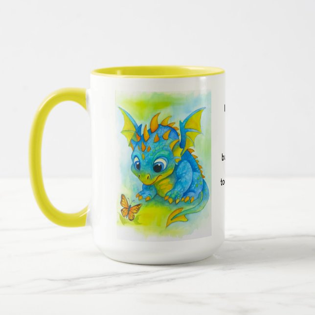 Taza Curioso Dragón Bebé (Izquierda)