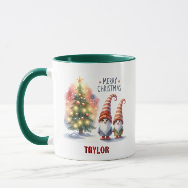 Taza Curioso Festividad Personalizada Feliz Regalo de N (Izquierda)
