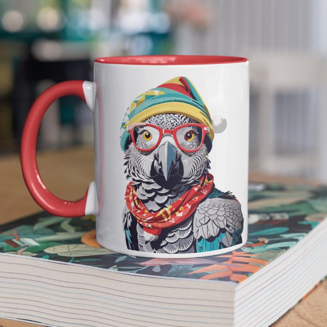 Taza Curiosos consejos de supervivencia de vacaciones d (Subido por el creador)