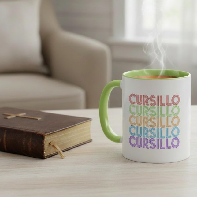Taza Cursillo Colorido Apilado Arcoíris DeColores (Subido por el creador)