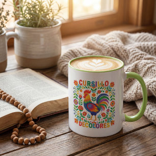 Taza Cursillo DeColores Gallo Arte Folclórico Español